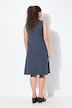 Jersey jurk, gelaagde look, A-lijn, ronde hals, mouwloos