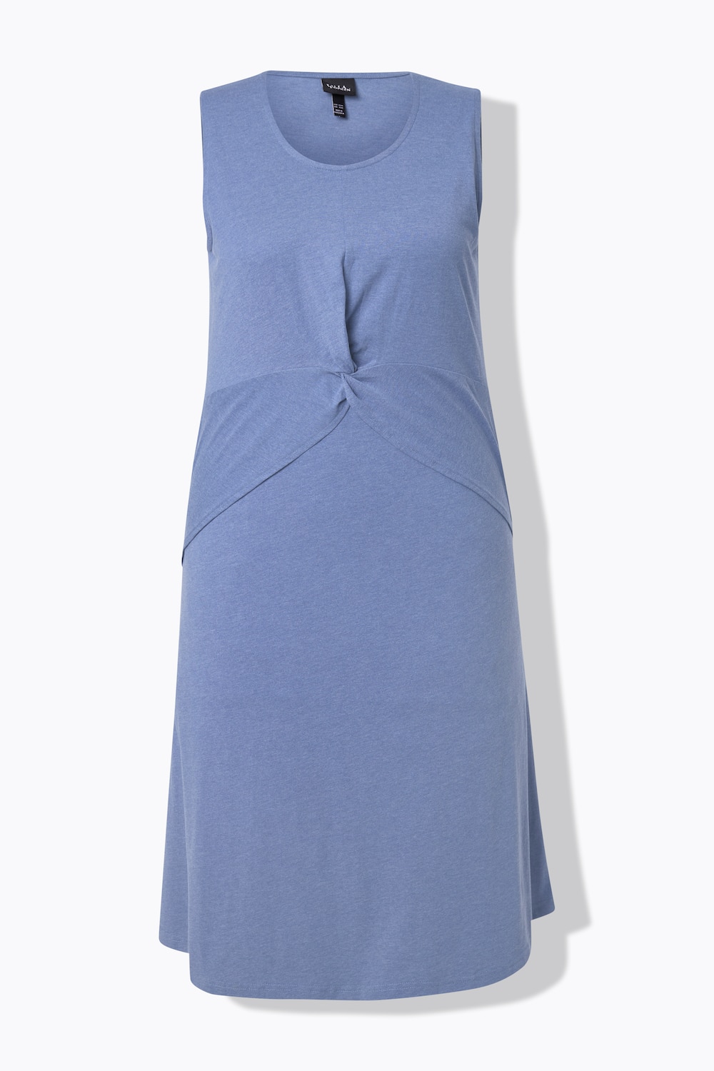 Stora storlekar Jerseyklänning, Dam, blå, storlek: 62/64, Bomull/Polyester, Ulla Popken