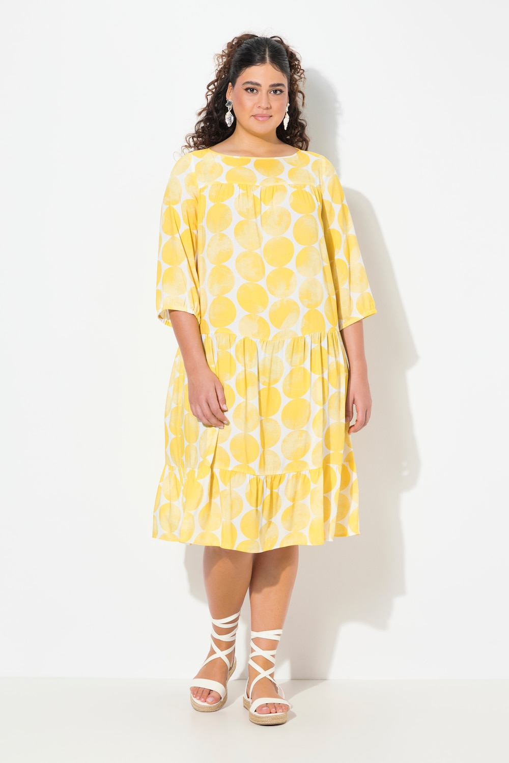 Große Größen Kleis, Damen, weiß, Größe: 58/60, Viskose, Ulla Popken