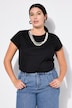 T-shirt, classic shape, afneembare sierketting