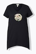 Eco Cotton Embroidered Longline Pointed Hem Tee