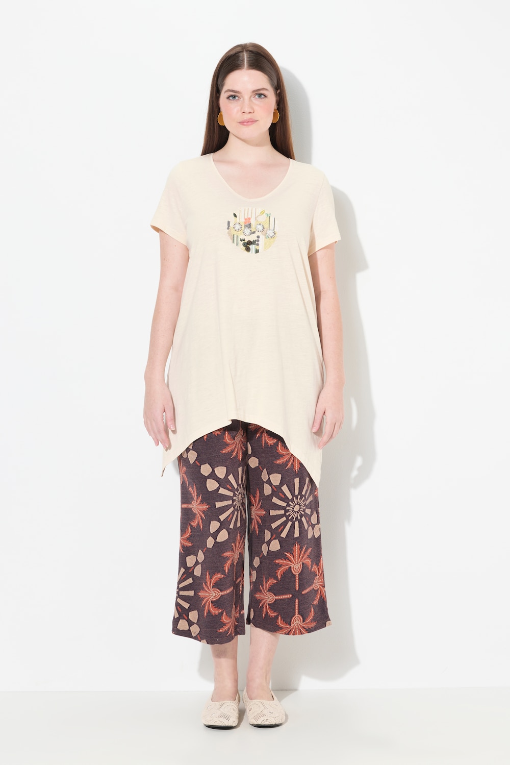 Große Größen T-Shirt, Damen, gelb, Größe: 58/60, Baumwolle, Ulla Popken