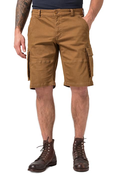 Cargo bermudy JP1880, břišní střih, cargo kapsy, do velikosti 72
