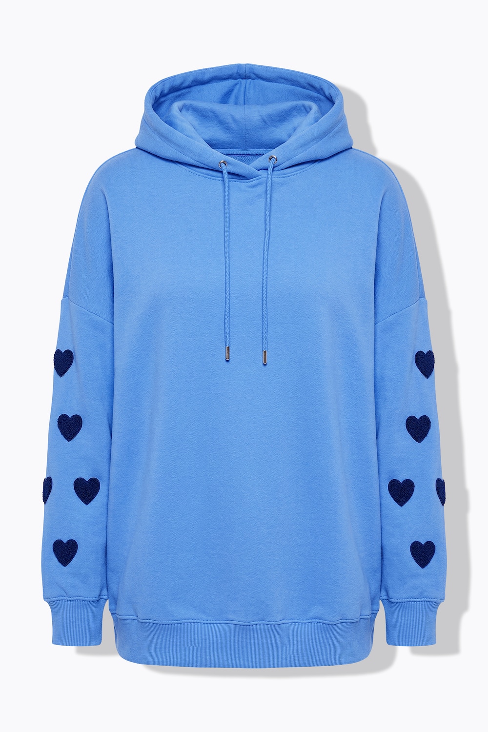 Stora storlekar Hoodie, Dam, blå, storlek: 46/48, Bomull/Polyester, Studio Untold