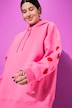 Hoodie, extra oversized, Sweat, Kapuze, Ärmel-Hearts