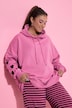 Hoodie, oversized, Sweat, Kapuze, Ärmel-Hearts
