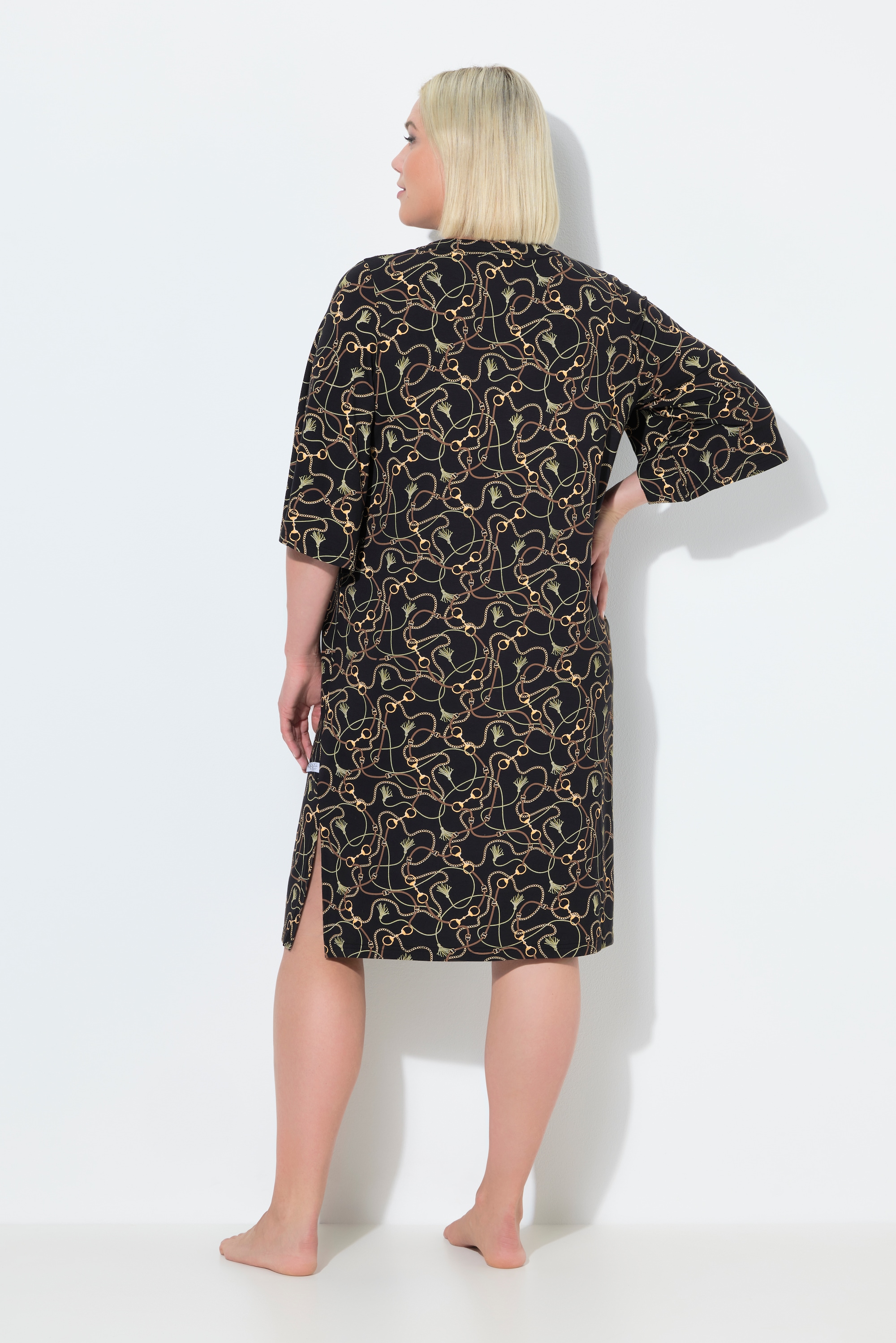 Ulla Popken Damen große Größen Bigshirts 2er Pack Tunika Ausschnitt