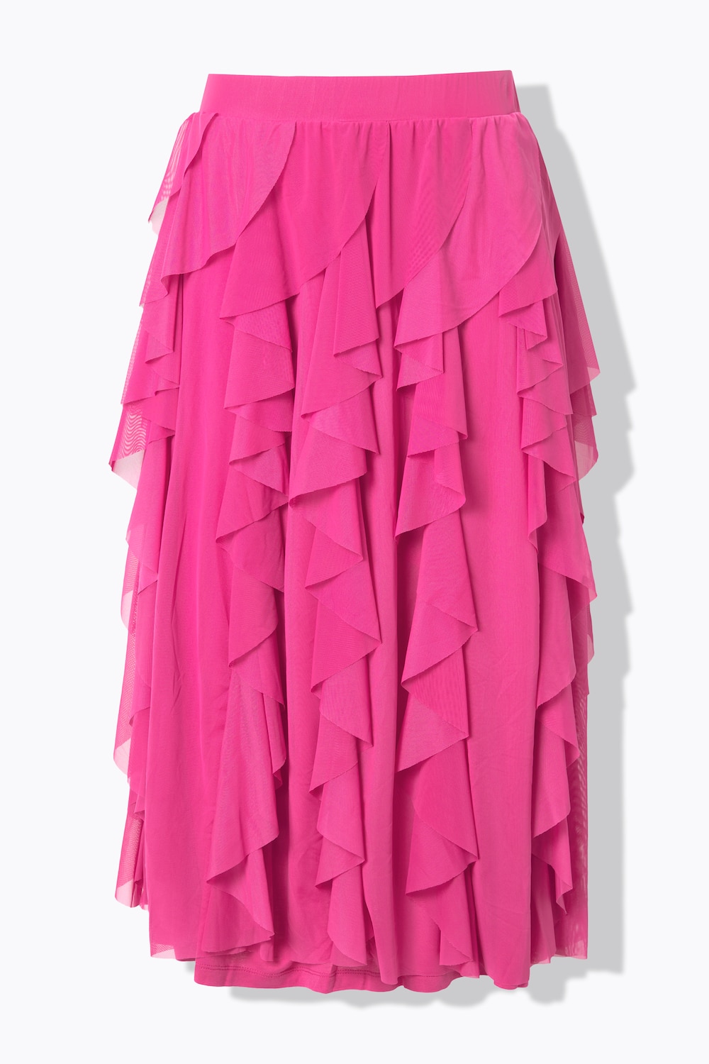 Stora storlekar Meshkjol, Dam, rosa, storlek: 44, Polyester, Angel of Style