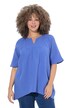 Mušelínová halenka, A střih, tunikový výstřih, krátké rukávy