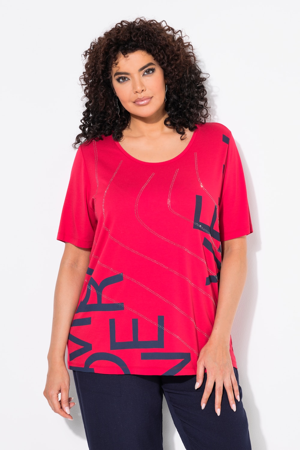 Große Größen Shirt, Damen, rot, Größe: 58/60, Baumwolle, Ulla Popken