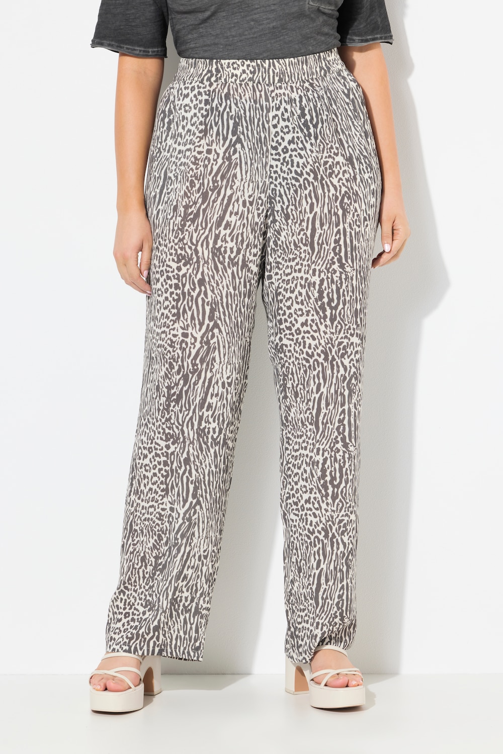 Große Größen Hose Rose, Damen, weiß, Größe: 62/64, Viskose, Ulla Popken