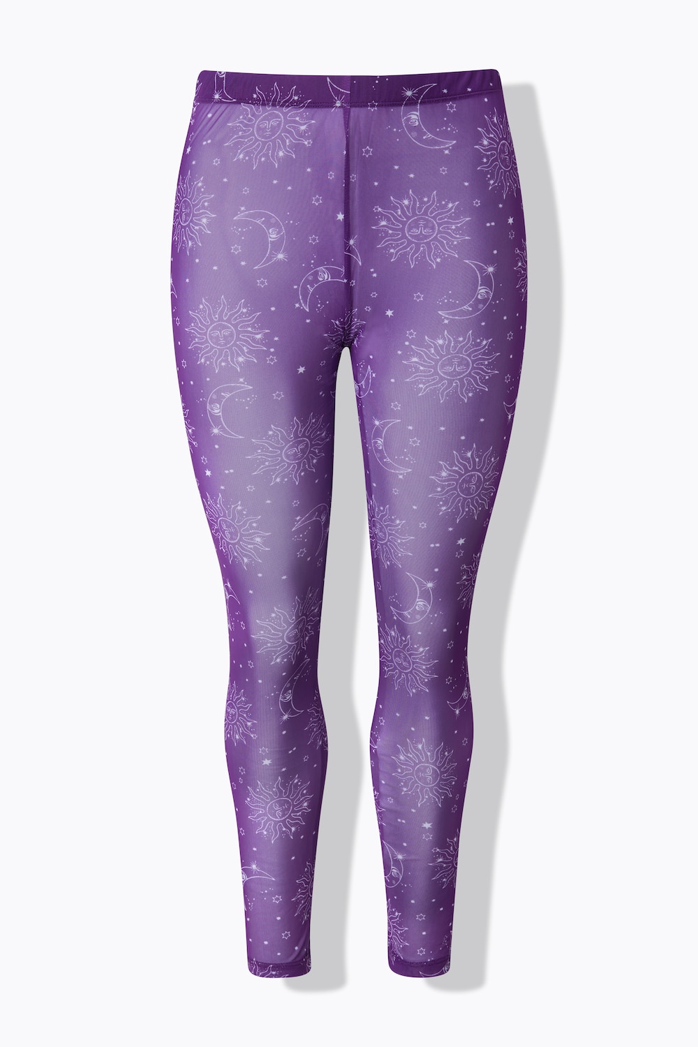 Stora storlekar Strumpleggings, Dam, lila, storlek: 54/56, Polyester, Ulla Popken