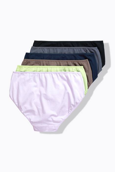 Midislips, set van 6, kleurenmix