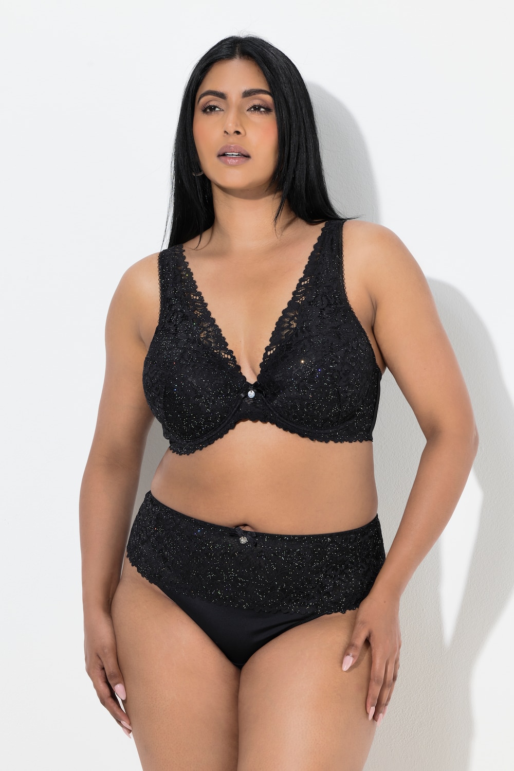 Große Größen TRUYOU Bügel-BH, Damen, schwarz, Größe: 100B, Synthetische Fasern/Elasthan, Ulla Popken