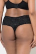 TRUYOU String-Panty, glitzernde Spitze, Mikrofaser