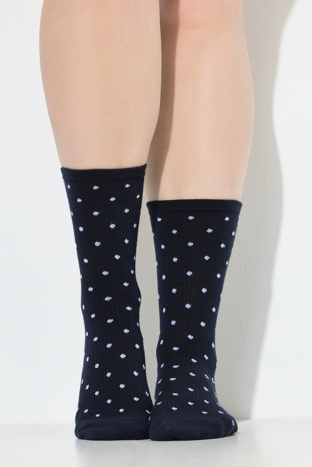 Große Größen Kompressions-Strümpfe, Damen, blau, Größe: 39-42, Baumwolle/Synthetische Fasern/Elasthan, Ulla Popken