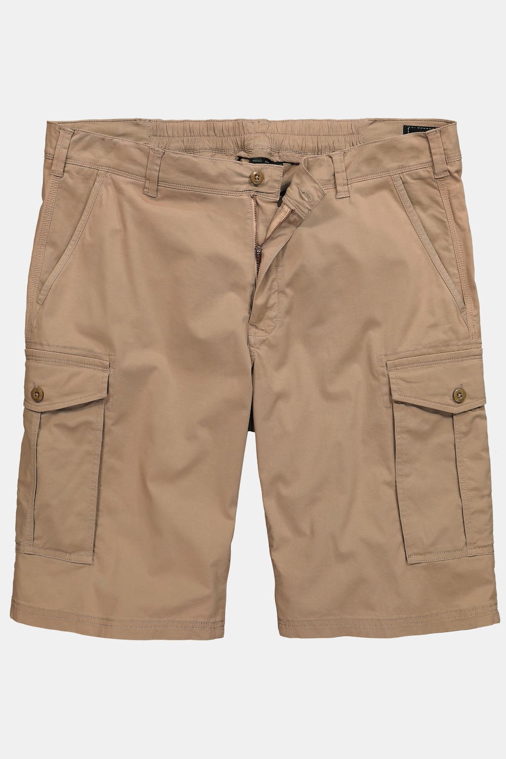Stora storlekar Cargoshorts, Her, brun, storlek: 62, Bomull, Men Plus