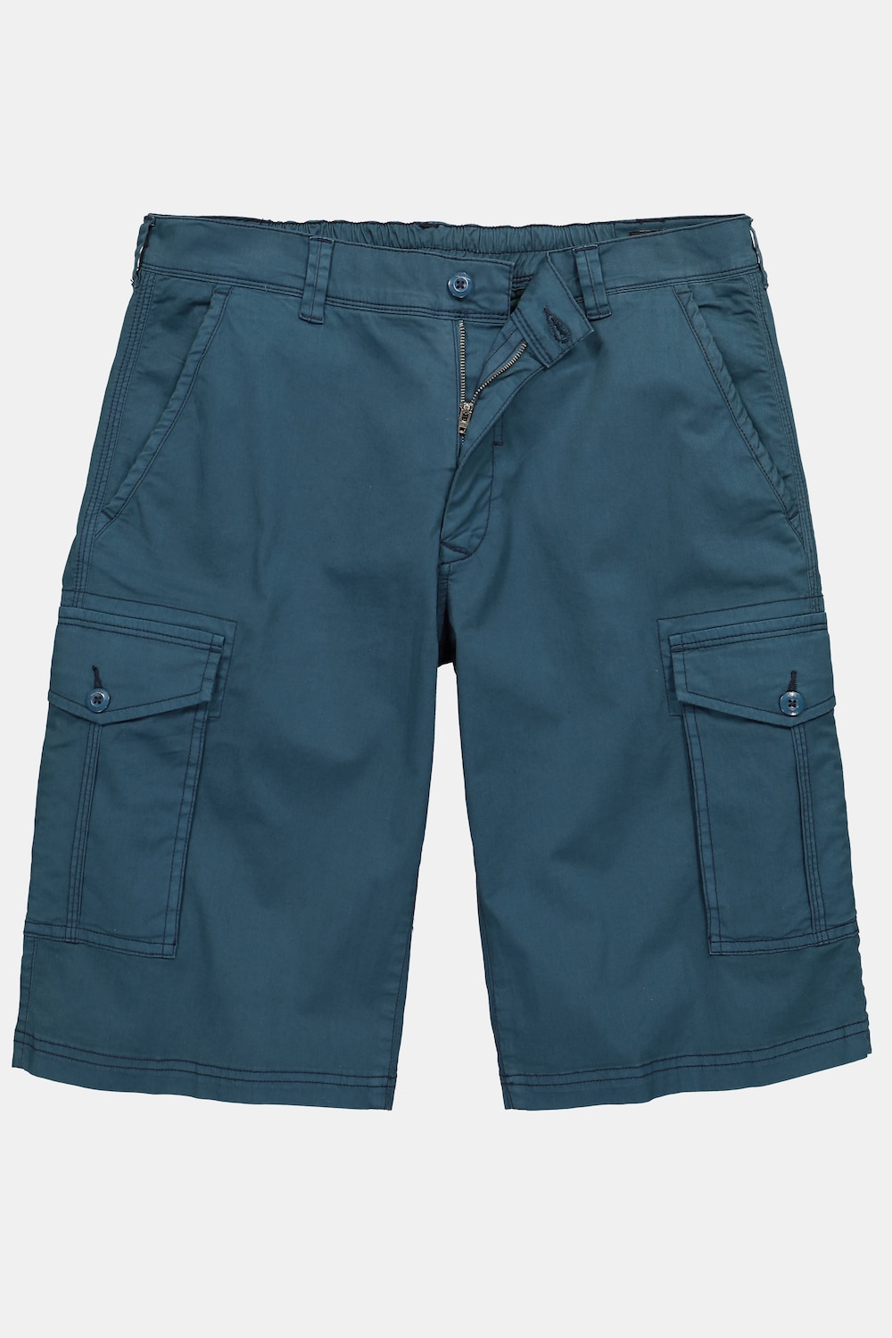 Cargo-Bermuda, Baggy Fit, Twill, Elastikbund, bis 72