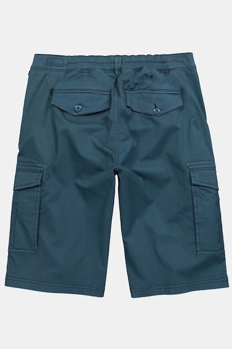 Bermudy bojówki, krój baggy, diagonal, elastyczny pas, rozm. do 8 XL