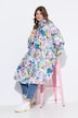Funksjons-regnkappe, unisex, trykk, hette