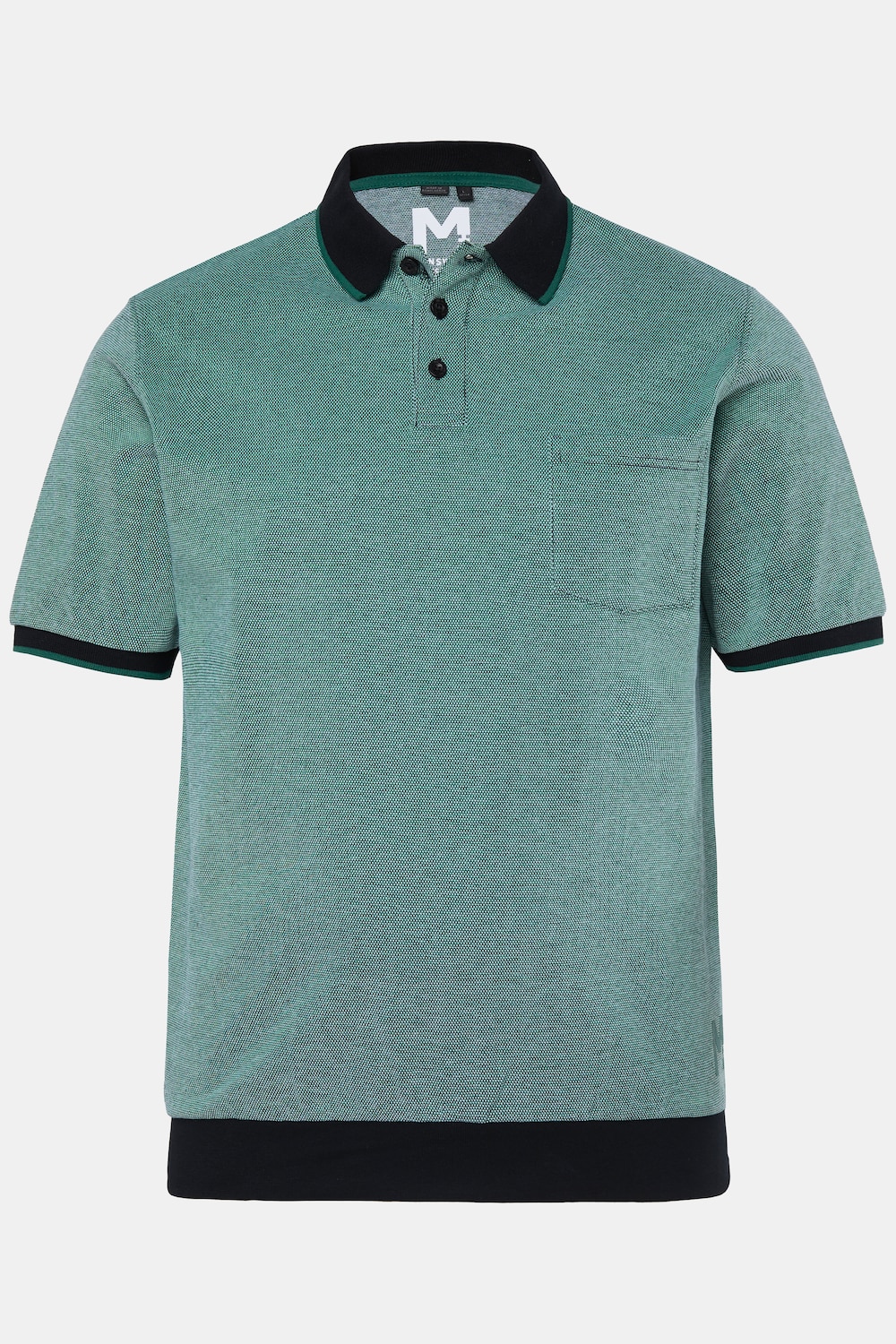 Poloshirt, Halbarm, Bauchfit, Piqué, bis 8 XL