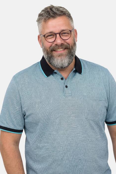 Men+ Poloshirt, Halbarm, Bauchfit, Piqué, bis 8 XL