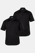 Men+ zakelijk overhemd, korte mouwen, set van 2, variabele kraag, Comfort Fit, Easy Care, tot 8XL
