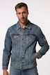JP 1880 Jeansjacke, skulderbadge og 4 lommer, op til str. 8XL