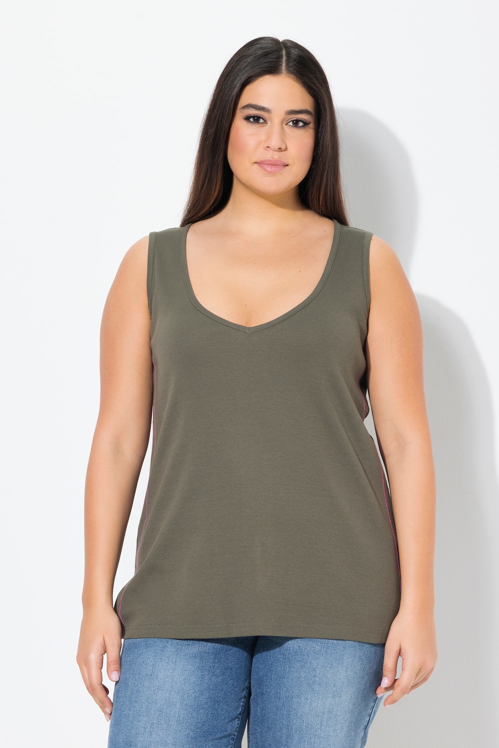 Große Größen Top, Damen, braun, Größe: 62/64, Baumwolle, Ulla Popken