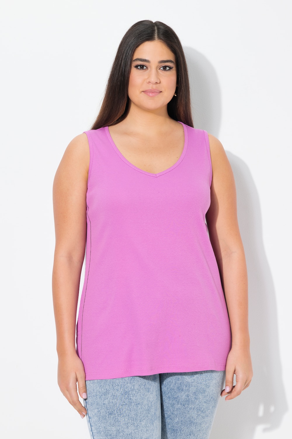 Große Größen Top, Damen, rosa, Größe: 58/60, Baumwolle, Ulla Popken