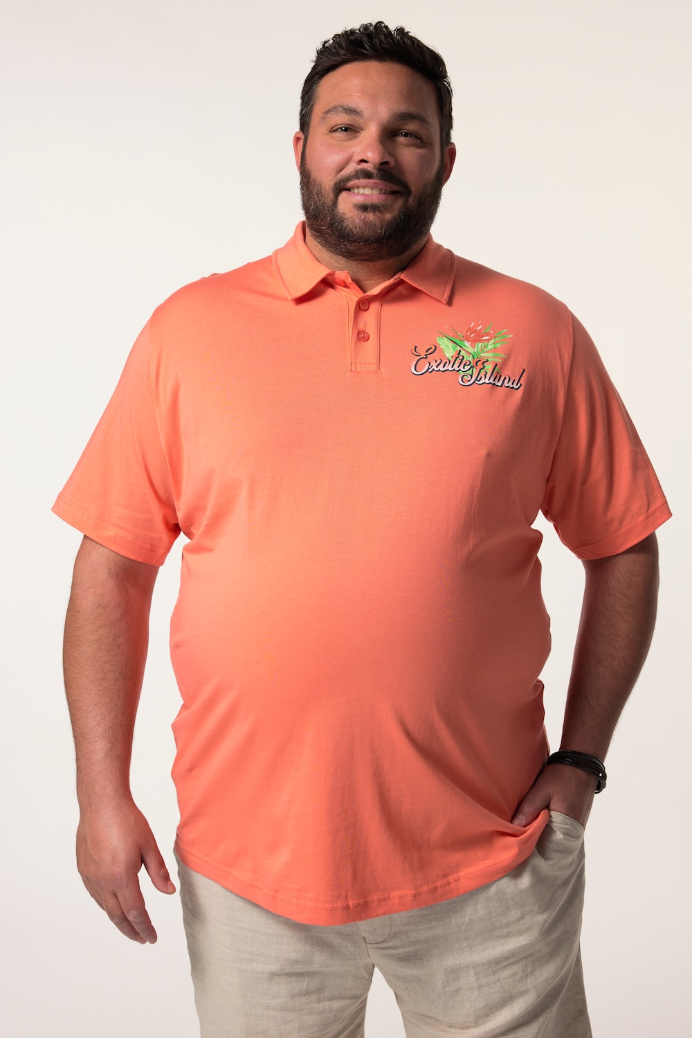 Men+ Poloshirt, Halbarm, Print, bis 8 XL