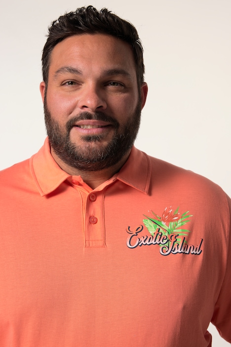 Men+ Poloshirt, Halbarm, Print, bis 8 XL