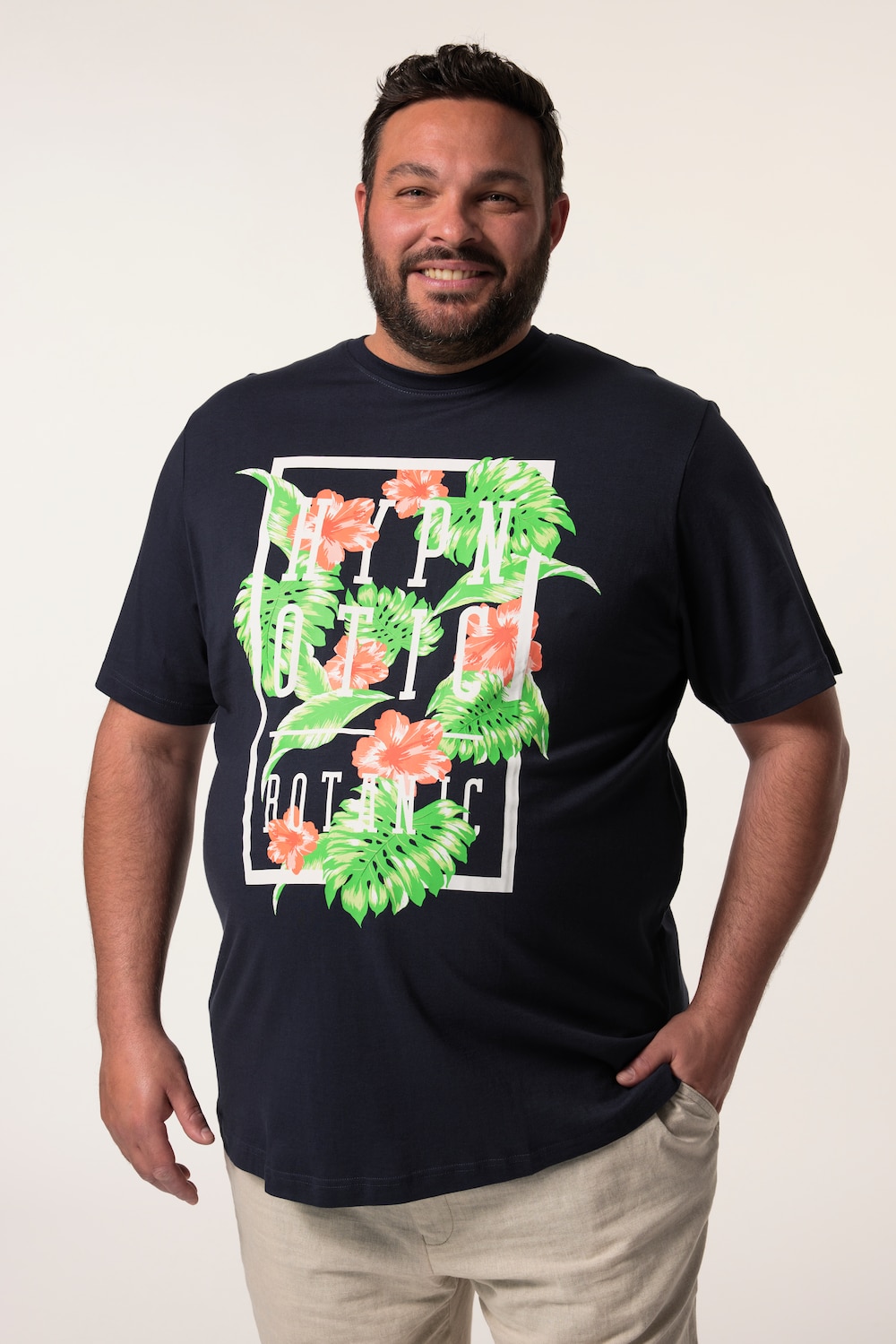 Men+ T-Shirt, Halbarm, Print, Rundhals, bis 8 XL