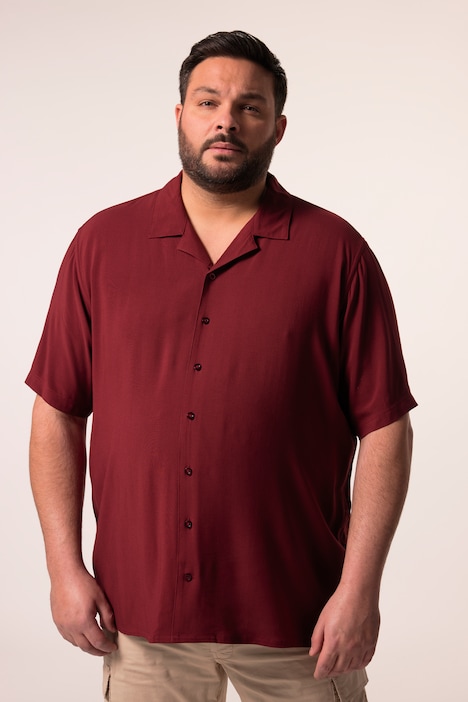 Men+ Viskose-Hemd, Halbarm, Cubakragen, Cuba Fit, bis 8 XL