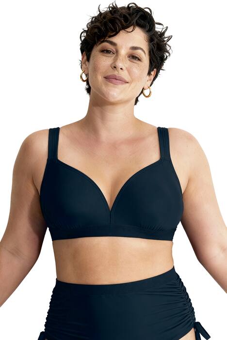 Bikiny top, bez měkkých košíčků, kompletní podšívka, recyklovaný