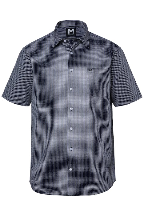 Kostkovaná košile, krátké rukávy, Kent límeček, seersucker, Comfort střih, do 8XL