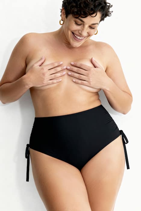 figi od bikini, marszczona taśma, wypełnienie z przodu