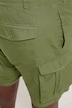 Bermuda cargo STHUGE en Ripstop, taille élastique, coupe Loose Fit - jusqu'à la taille 74