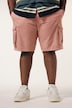 Bermuda cargo STHUGE en Ripstop, taille élastique, coupe Loose Fit - jusqu'à la taille 74