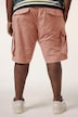 Bermuda cargo STHUGE en Ripstop, taille élastique, coupe Loose Fit - jusqu'à la taille 74