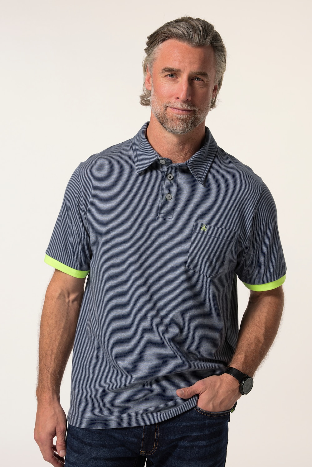 Boston Park, Ringel-Poloshirt, Halbarm, bis 84/86
