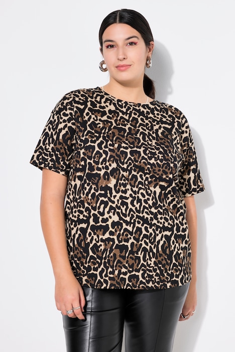 T-Shirt, oversized, Leo-Print