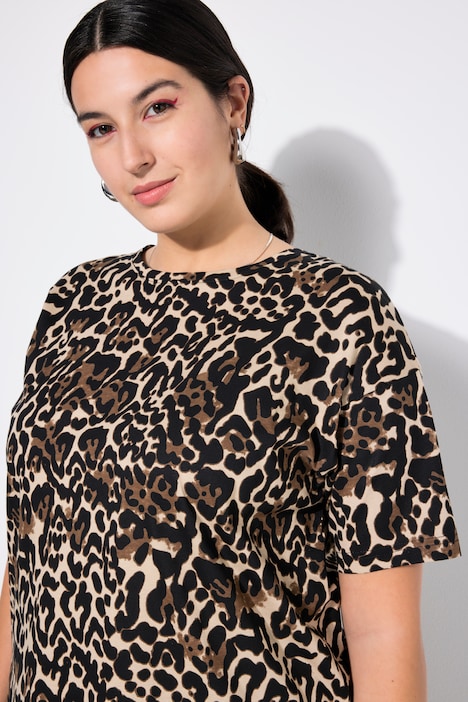 T-Shirt, oversized, Leo-Print