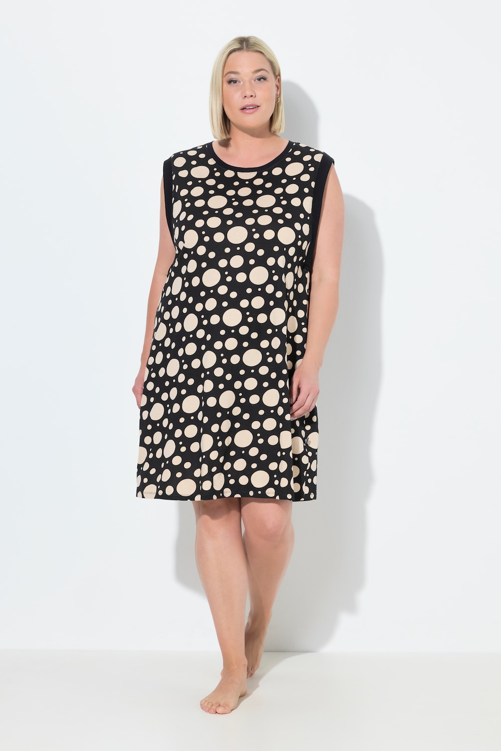 Große Größen Longshirt, Damen, schwarz, Größe: 42/44, Baumwolle, Ulla Popken