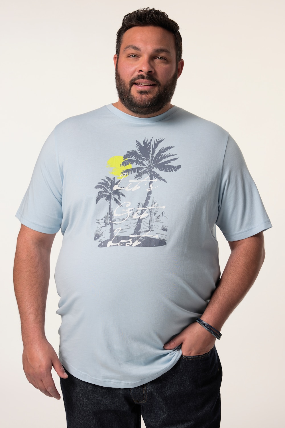 Men+ T-Shirt, Halbarm, Print, Rundhals, bis 8 XL