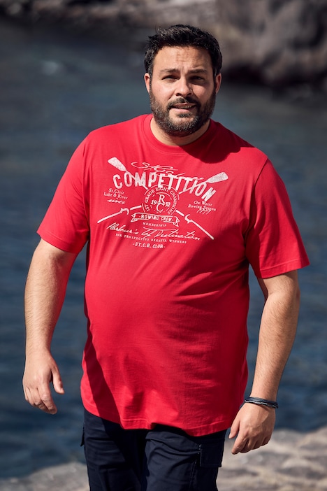 Men+ T-Shirt, Halbarm, Print, Rundhals, bis 8 XL
