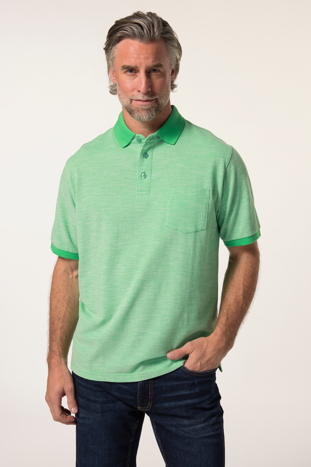 Boston Park Poloshirt, korte mouw, piqué, tot maat 84/86