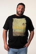 Men+ T-shirt, korte mouw, buikvriendelijk, print, ronde hals, tot 8 XL