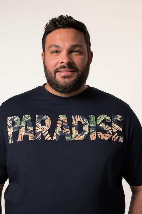 Men+ T-Shirt, Halbarm, Bauchfit, Print, Rundhals, bis 8 XL