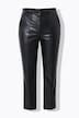 Pantalon en simili, coupe Mom, surpiqûre